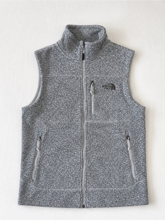 The North Face Other - The North Face Gray Sweater Fleece Full Zip Vest Men’s Small S Heathered Gray